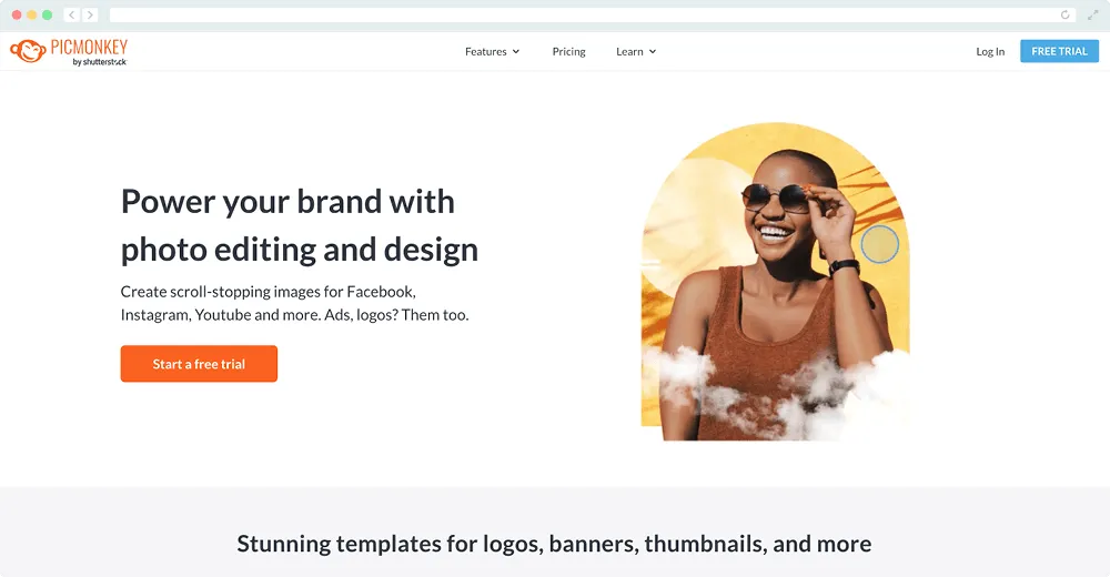 PicMonkey is a great Canva alternative for photo editing.