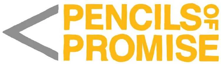As one of the best nonprofit logos, Pencils of Promise includes its name in yellow lettering in the shape of a pencil.