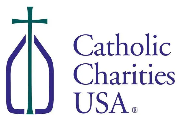 Catholic Charities USA includes a cross in its nonprofit logo.