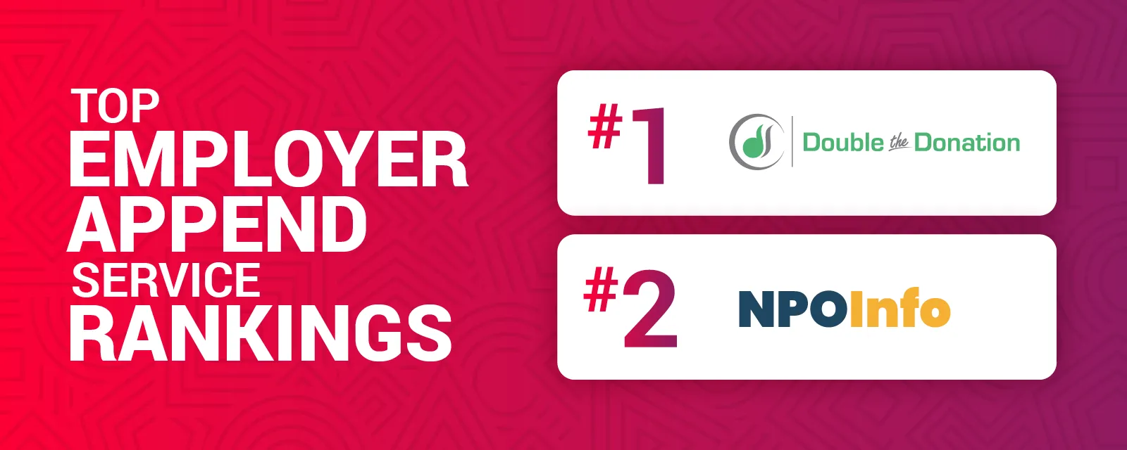 Top employer append service rankings