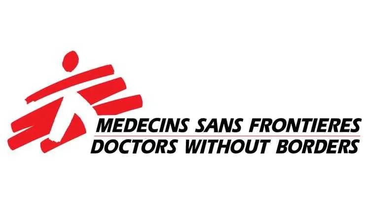 The Doctors Without Borders' nonprofit logo includes the organization's name in French and English.